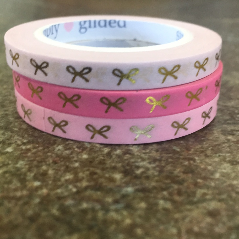 Simply Gilded set of 3 skinny washi.